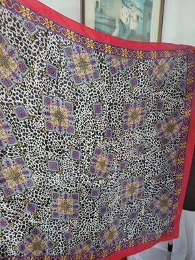 Vintage Adreinne Vittadini 100% Silk Scarf